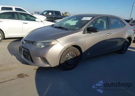2016 Toyota Corolla Le из США, поврежденный, VIN 2T1BURHE4GC489262